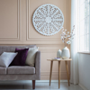 Picture of Lottie White Round Wood 30-in Medallion