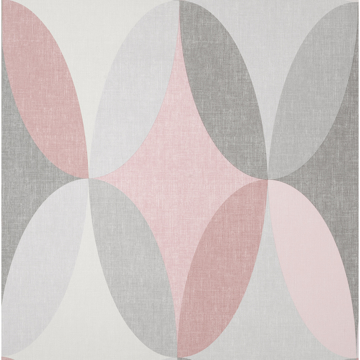 Picture of Kirby Pink Oval Geo Wallpaper