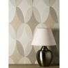 Picture of Kirby Taupe Oval Geo Wallpaper