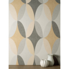 Picture of Kirby Mustard Oval Geo Wallpaper