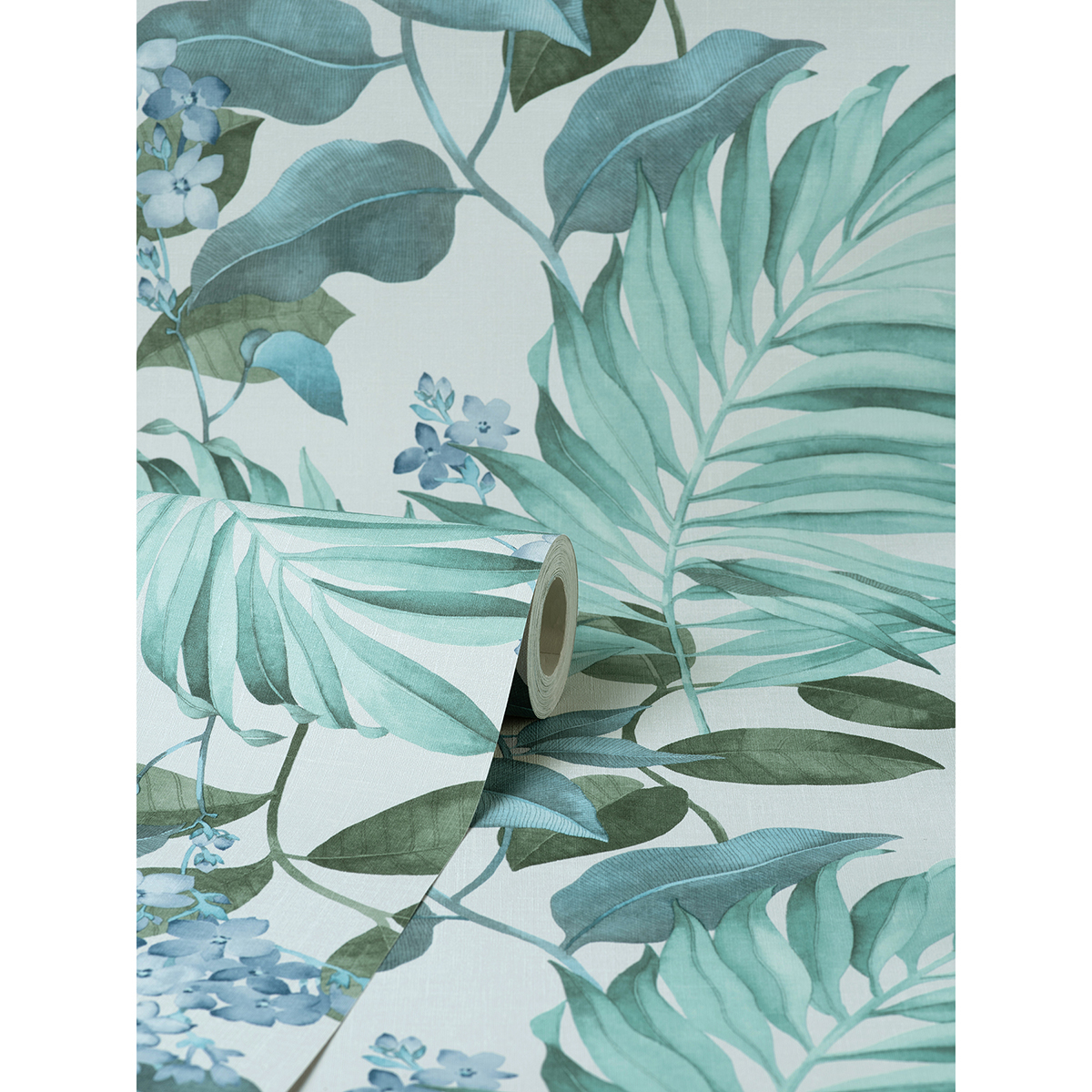 M1651 Eden Grey Tropical Wallpaper by Fine Decor
