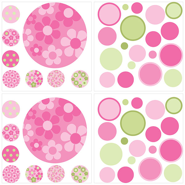 Picture of Pink and Green Gone Dotty