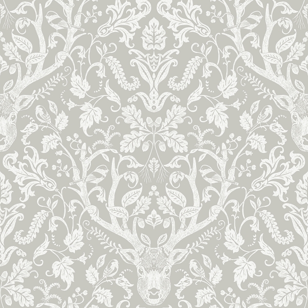 Picture of Taupe Escape to the Forest Peel and Stick Wallpaper