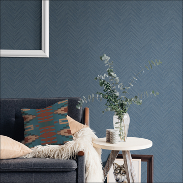 Show details for Blue Sampson Peel and Stick Wallpaper