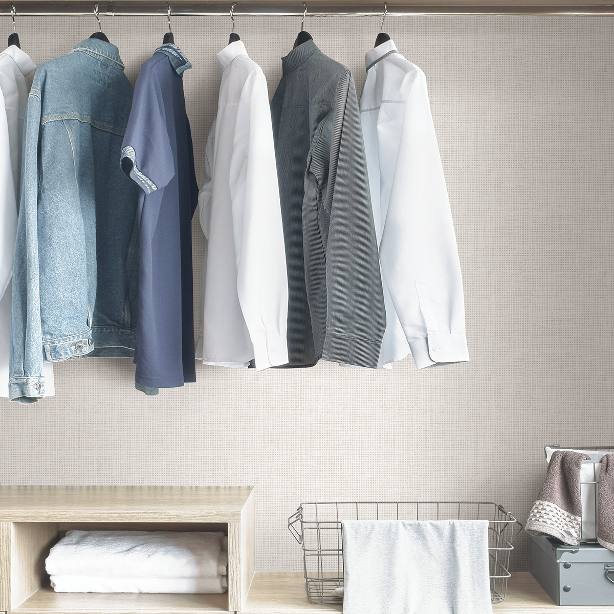 NUS4401 Cream Nolan Peel and Stick Wallpaper by NuWallpaper