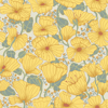 Picture of Matilda Yellow Poppy Fields Wallpaper