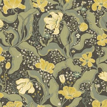 Picture of Bodri Green Tulip Garden Wallpaper