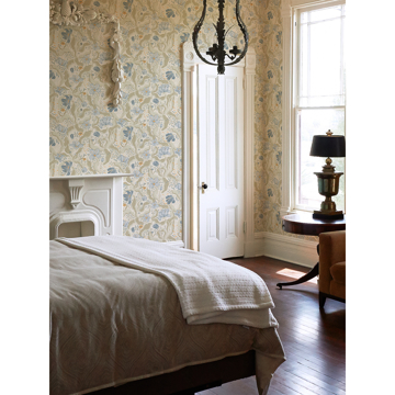 Show details for Bodri Light Blue Tulip Garden Wallpaper