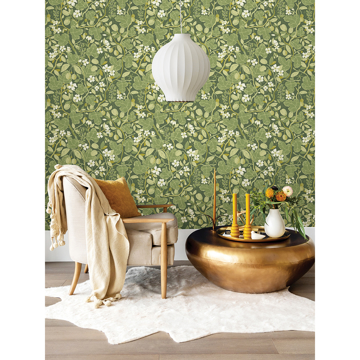 Show details for Ewald Green Garden Vines Wallpaper
