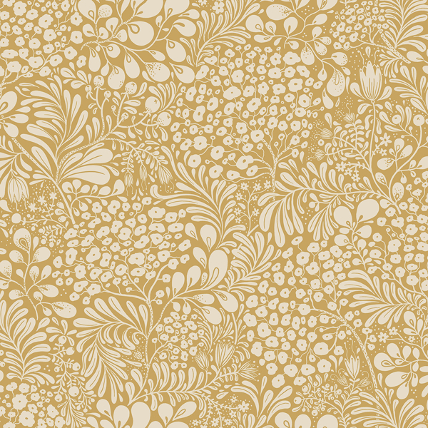 2932-65127 - Siv Mustard Botanical Wallpaper - by A-Street Prints