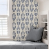 Picture of Blue Folk Tulip Peel and Stick Wallpaper