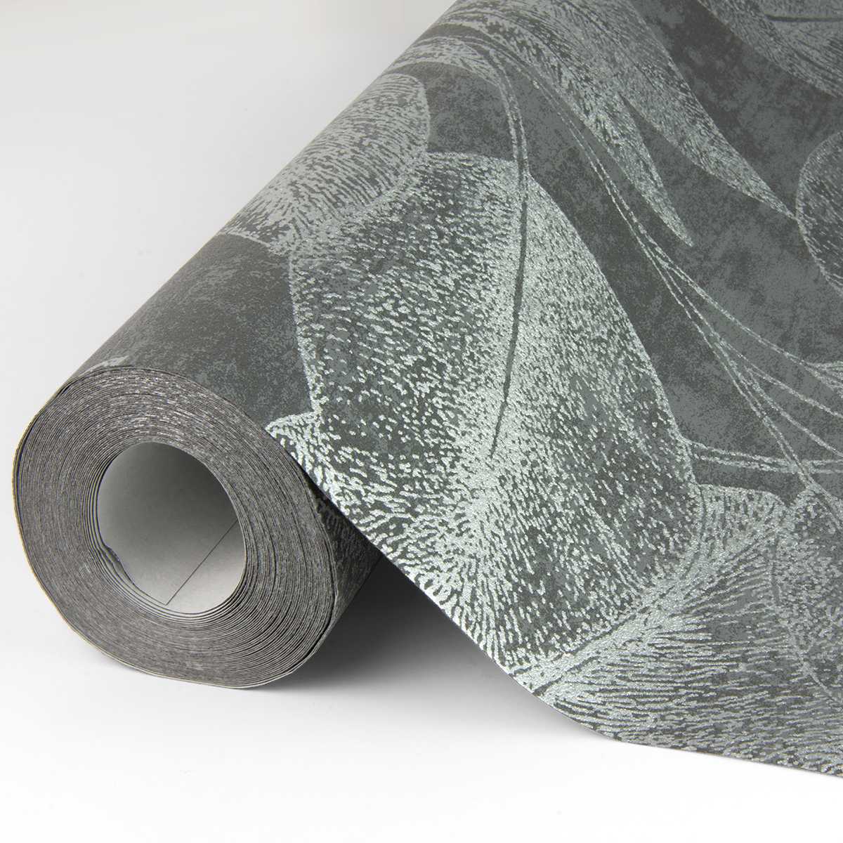 4035378364 Suki Grey Leaves Wallpaper by Advantage