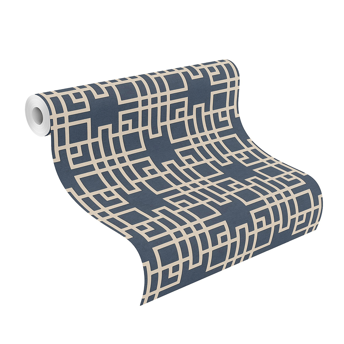 4035409253 Mana Navy Trellis Wallpaper by Advantage