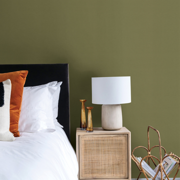 Show details for Umi Green Faux Linen Wallpaper