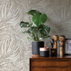 Picture of Anzu Pewter Frond Wallpaper