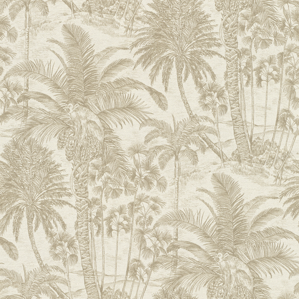 Picture of Yubi Gold Palm Trees Wallpaper
