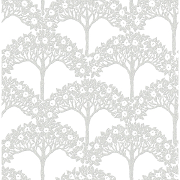Picture of Dawson Light Grey Magnolia Tree Wallpaper