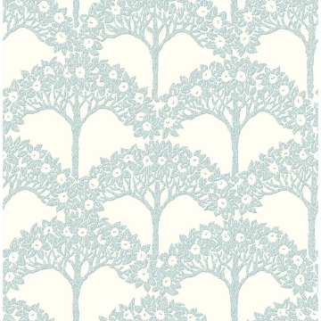 Picture of Dawson Turquoise Magnolia Tree Wallpaper