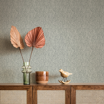 Show details for Wright Slate Textured Triangle Wallpaper