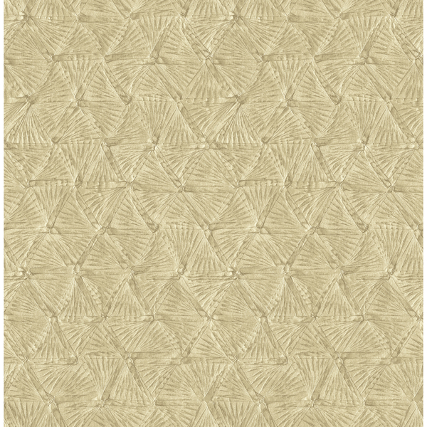 Picture of Wright Gold Textured Triangle Wallpaper