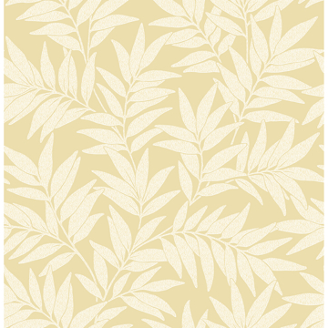 Picture of Morris Yellow Leaf Wallpaper