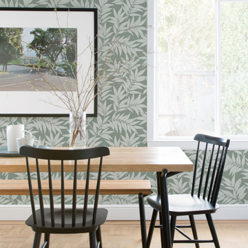 Show details for Morris Green Leaf Wallpaper