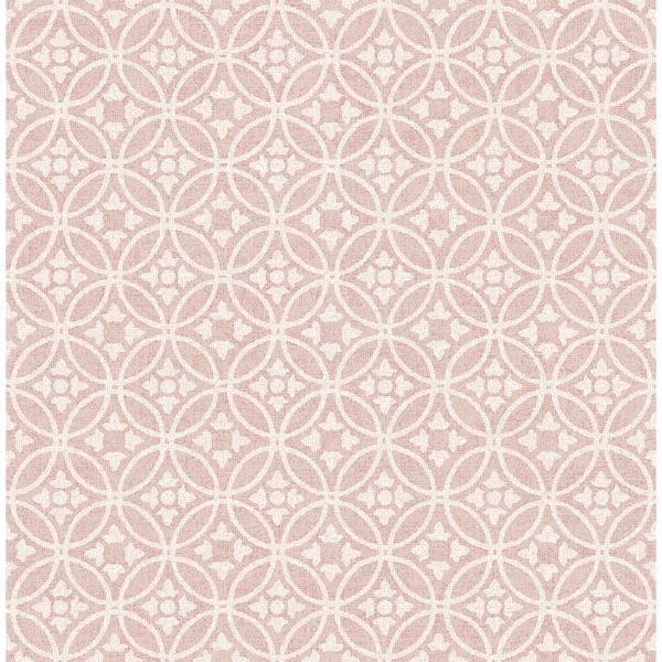 Picture of Larsson Pink Ogee Wallpaper