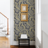 Picture of Butterfield Navy Floral Wallpaper
