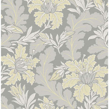 Picture of Butterfield Light Grey Floral Wallpaper