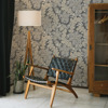 Picture of Butterfield Grey Floral Wallpaper