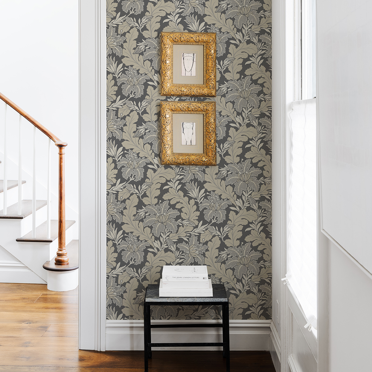 2970-26143 - Butterfield Grey Floral Wallpaper - by A-Street Prints