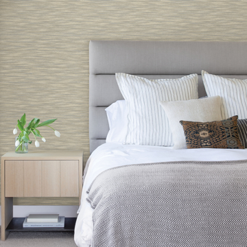 Show details for Benson Taupe Variegated Stripe Wallpaper