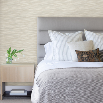 Show details for Benson Light Grey Variegated Stripe Wallpaper