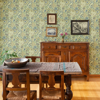 Picture of Voysey Green Floral Wallpaper