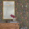 Picture of Voysey Brown Floral Wallpaper
