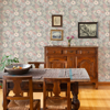 Picture of Voysey Pink Floral Wallpaper