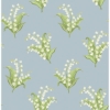 Picture of Farmington Blue Heather Lily of the Valley Wallpaper By Erin Gates