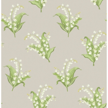 Picture of Farmington Stone Lily of the Valley Wallpaper By Erin Gates