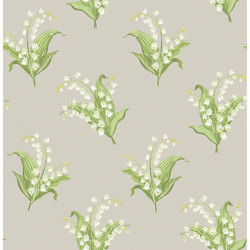 Picture of Farmington Stone Lily of the Valley Wallpaper