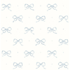 Picture of Emma Blue Heather Large Bow Wallpaper