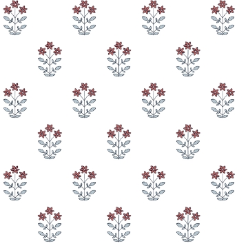 Picture of Kit Red Floral Wallpaper