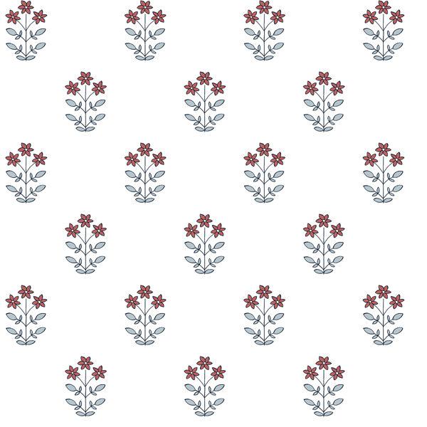 AST4361 - Kit Red Floral Wallpaper - by A-Street Prints