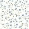 Picture of Betsy Blue Heather Floral Trail Wallpaper By Erin Gates