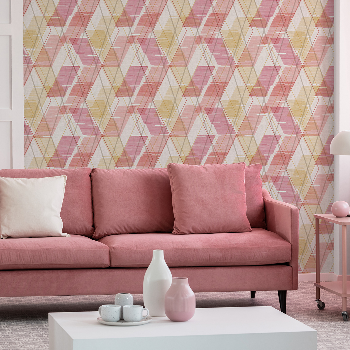 NUS4374 Coral Wallis Peel and Stick Wallpaper by NuWallpaper