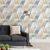 Picture of Ochre Wallis Peel and Stick Wallpaper