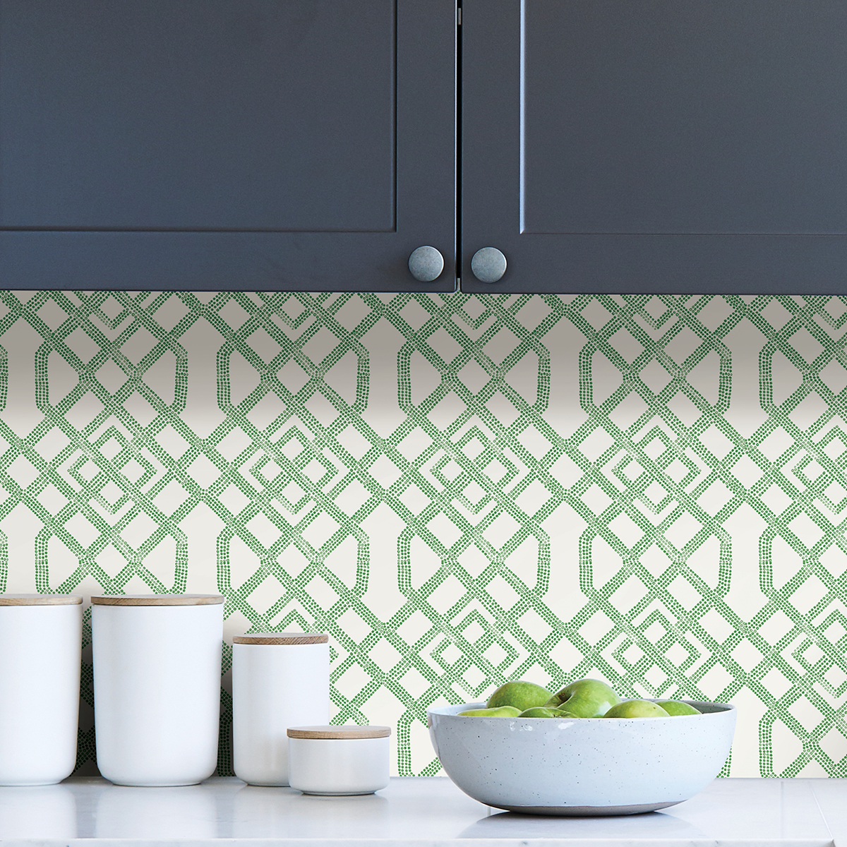 NUS4382 Green Tanner Peel and Stick Wallpaper by NuWallpaper