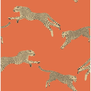 Picture of Clementine Leaping Cheetah Peel and Stick Wallpaper