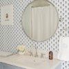 Picture of Libby Blue Heather Mini Floral Wallpaper By Erin Gates