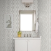 Picture of Rhys Stone IKAT Stripe Wallpaper By Erin Gates