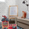 Picture of Henry Blue Starburst Wallpaper By Erin Gates